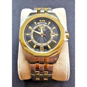 Invicta II Black/Steel Ø44 mm Model# 5242 Sapphire Coated Swiss Parts MVMT